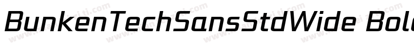 BunkenTechSansStdWide Bold字体转换